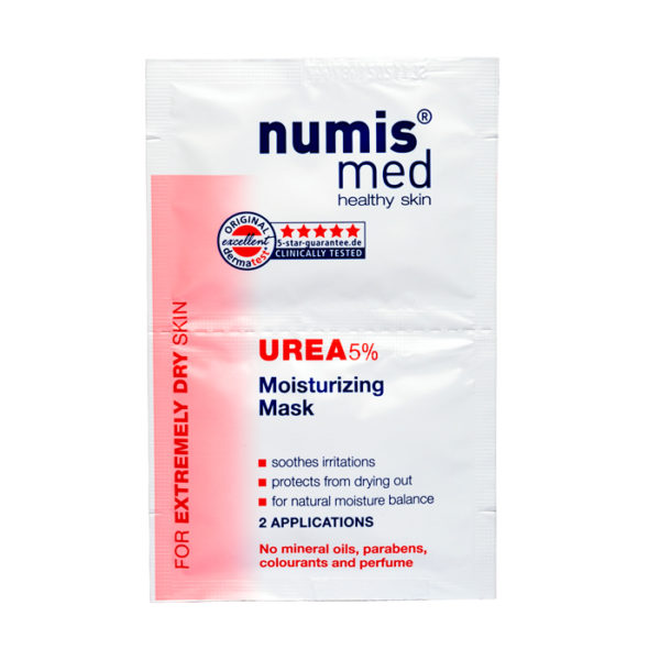 NumisMed - Увлажняющая маска для лица с 5% мочевиной, двойное саше по 8 мл